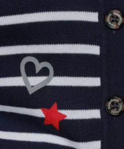 KangaROOS Kapuzenstrickjacke mit Streifen, Herzen & Sternen - Design - NEUE KOLLEKTION Marine-wei&szlig;-rot, Hellgrau-anthrazit-mint -KangaROOS Verkaufsladen 9db9af15 8920 5f7f 8a49 c8aa222c711e