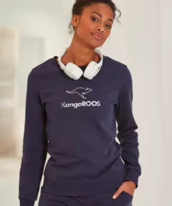 KangaROOS Sweatshirt mit Kontrastfarbenem Logodruck Marine, Rot, Wei&szlig; -KangaROOS Verkaufsladen 9df9ffbf ba21 5eab b54e 94472ec66ccd