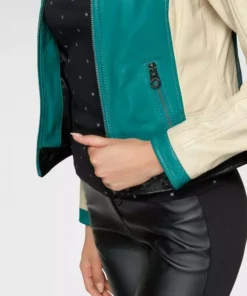 KangaROOS Lederjacke mit farbigen Streifendetails Schwarz-rot, Grün-offwhite 13 KangaROOS Lederjacke mit farbigen Streifendetails Schwarz-rot, Grün-offwhite -KangaROOS Verkaufsladen 9fee3ea0 015a 55ac 9fe2 cc4b1e69a301