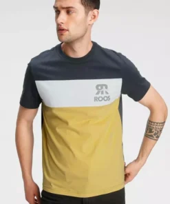 KangaROOS T-Shirt Rot-navy-mehrfarbig, Gelb-navy-mehrfarbig