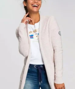 KangaROOS Strickjacke in melierter Optik Hellrosa, Navy-wei&szlig;-meliert -KangaROOS Verkaufsladen a1502b56 8684 5baf 854b 1b823e8c890b