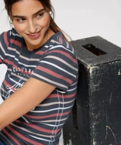 KangaROOS T-Shirt in schönem Streifenmix mit Frontdruck -KangaROOS Verkaufsladen a1fd6804 9102 5438 a83d 5797f9db58df