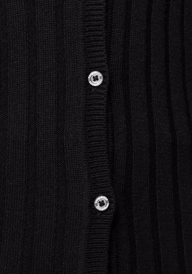 KangaROOS Strickjacke in breit geripptem Feinstrick unf Markennamen auf dem Arm - NEUE KOLLEKTION Marine, Schwarz, Rosa 5 KangaROOS Strickjacke in breit geripptem Feinstrick unf Markennamen auf dem Arm - NEUE KOLLEKTION Marine, Schwarz, Rosa – Bild 5