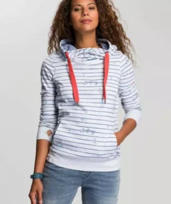 KangaROOS Hoodie in Langform mit überlappender Kapuze Ecru-meliert-mittelblau, Blau-meliert-weiß, Koralle-meliert, Schwarz 19 KangaROOS Hoodie in Langform mit überlappender Kapuze Ecru-meliert-mittelblau, Blau-meliert-weiß, Koralle-meliert, Schwarz -KangaROOS Verkaufsladen a3bdeda4 b668 5568 84f2 bcf528252018