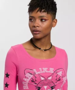 KangaROOS Langarmshirt mit Känguru-Front-Print Blau, Pink, Bedruckt-wei&szlig;, Schwarz-bedruckt -KangaROOS Verkaufsladen a678168c f81f 5148 96e8 b80669ac0139