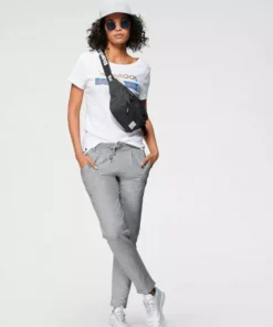 KangaROOS T-Shirt mit Label Metallic Print Hellgrau-meliert, T&uuml;rkis, Schwarz, Marine -KangaROOS Verkaufsladen a6846033 2b71 5bbb 930f 4398031ac9b7