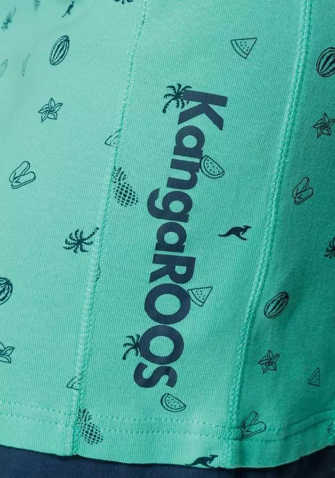 KangaROOS Jerseykleid mit maritimen Anker-Alloverprint Marine, Beere-meliert, Türkis 7 KangaROOS Jerseykleid mit maritimen Anker-Alloverprint Marine, Beere-meliert, Türkis – Bild 7