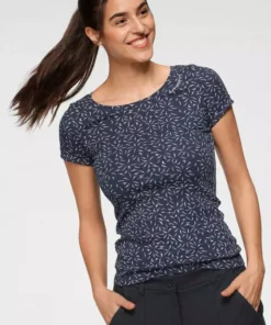 KangaROOS T-Shirt mit tollem filigranem Allover-Druck - NEUE KOLLEKTION Marine-hellblau, Wei&szlig;-pink -KangaROOS Verkaufsladen aa2970f4 3a65 51cc a71e 7fd3ea604ef2