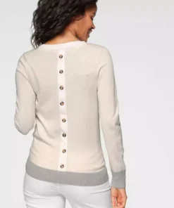 KangaROOS Rundhalspullover mit Knopfleiste hinten und Konstrast-Bündchen - NEUE KOLLEKTION Beige-hellgrau, Mint-weiß 10 KangaROOS Rundhalspullover mit Knopfleiste hinten und Konstrast-Bündchen - NEUE KOLLEKTION Beige-hellgrau, Mint-weiß -KangaROOS Verkaufsladen aaf946d9 2fde 509d b7af 645e033f3cff