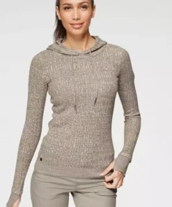 KangaROOS Kapuzenpullover im feinen Zopf-Strick-Design Rosa-wei&szlig;-meliert, Grau-wollwei&szlig;-melange, Dunkelbeige-wollwei&szlig;-melange, Blau-wei&szlig;-meliert -KangaROOS Verkaufsladen ab019f59 19e8 5c8c 993b d99ed1999df0