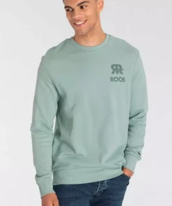 KangaROOS Sweatshirt Olivgr&uuml;n, Rostrot