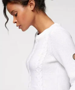 KangaROOS Rundhalspullover mit tollem Zopfmuster - NEUE KOLLEKTION Offwhite, Mittelblau -KangaROOS Verkaufsladen b1d1673d 2f38 5d91 9d15 96ed9d105269