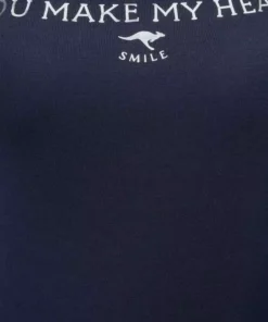 KangaROOS Langarmshirt mit gekrempeltem Ärmelsaum Marine-wei&szlig;, Bordeaux-wei&szlig; -KangaROOS Verkaufsladen b2b373e8 f863 566b a183 f8df23120380