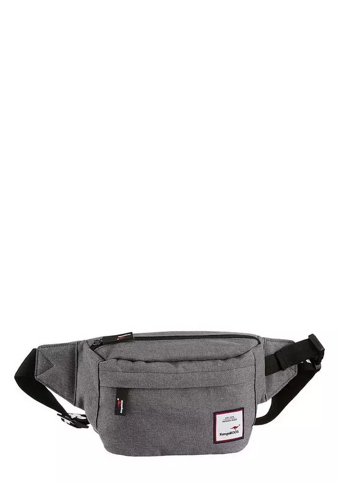 KangaROOS Bauchtasche, mit modischem Logo Schriftzug am Gurt Schwarz, Dunkelblau, Grau, Pink 1 KangaROOS Bauchtasche, mit modischem Logo Schriftzug am Gurt Schwarz, Dunkelblau, Grau, Pink