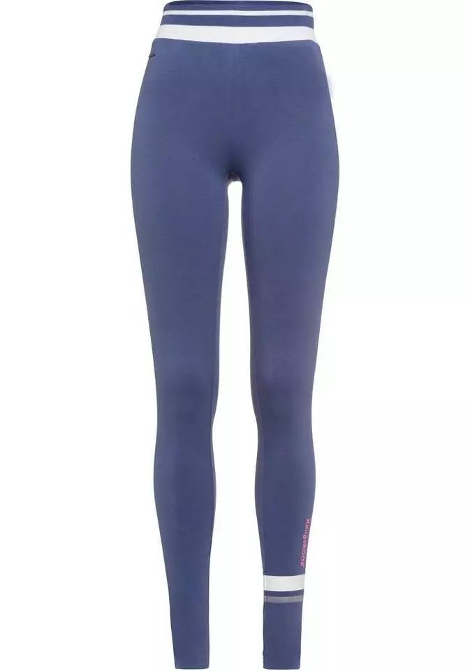 KangaROOS Leggings mit breitem Rippenbund & Kontraststreifen Schwarz, Jeansblau 5 KangaROOS Leggings mit breitem Rippenbund & Kontraststreifen Schwarz, Jeansblau – Bild 5