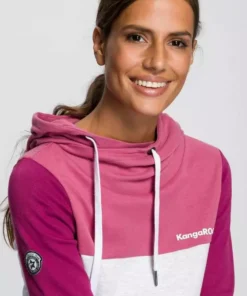 KangaROOS Kapuzensweatshirt mit modischer Kombination aus Color-Blocking und Streifen Beere-rose, Marine-nachtblau, Schwarz-weiß-hellgrau-meliert -KangaROOS Verkaufsladen b3d62c16 1e52 5ad0 8a69 fa168e1b7b8b