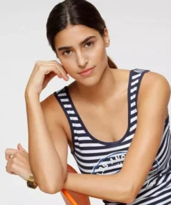 KangaROOS Tanktop mit großem Marken-Logo im Brustbereich Marine-wei&szlig;-gestreift, Himbeere-gestreift, Hellblau-wei&szlig;, Schwarz-hellgrau-meliert -KangaROOS Verkaufsladen b5f35568 6f21 58b1 a567 e21fd336bff6