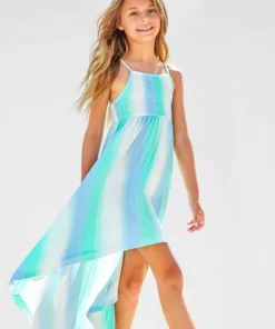 KangaROOS Vokuhila-Kleid mit Smokeinsatz