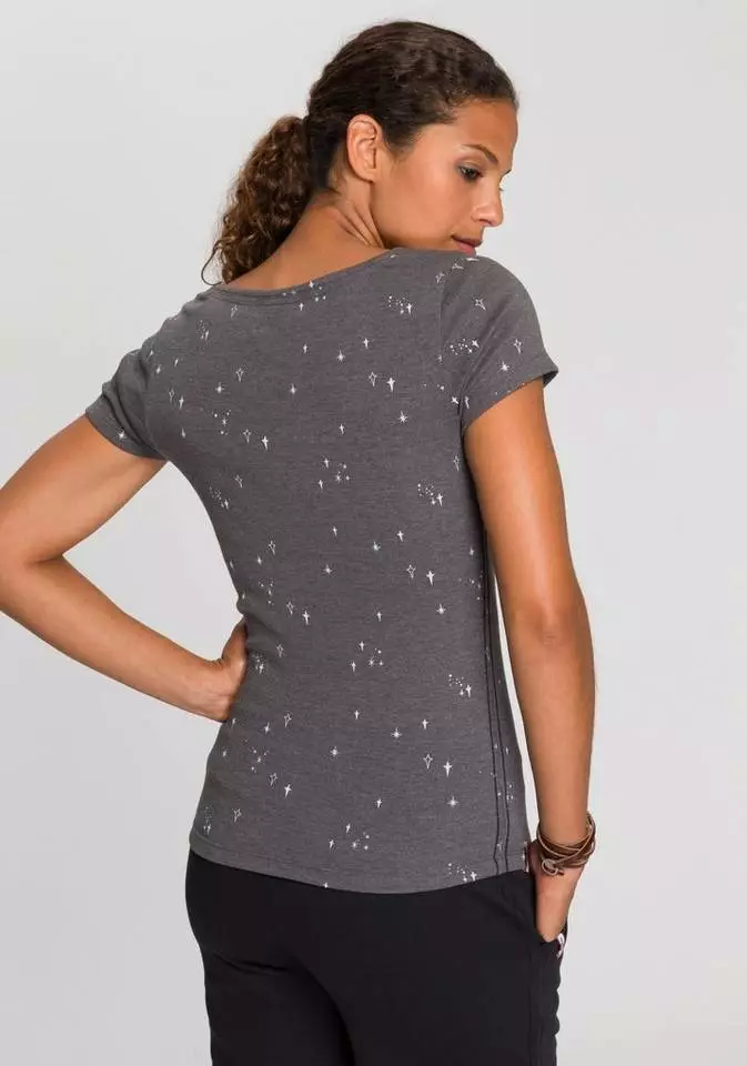 KangaROOS T-Shirt mit süßem Logoschriftzug am Halsausschnitt 2 KangaROOS T-Shirt mit süßem Logoschriftzug am Halsausschnitt – Bild 2