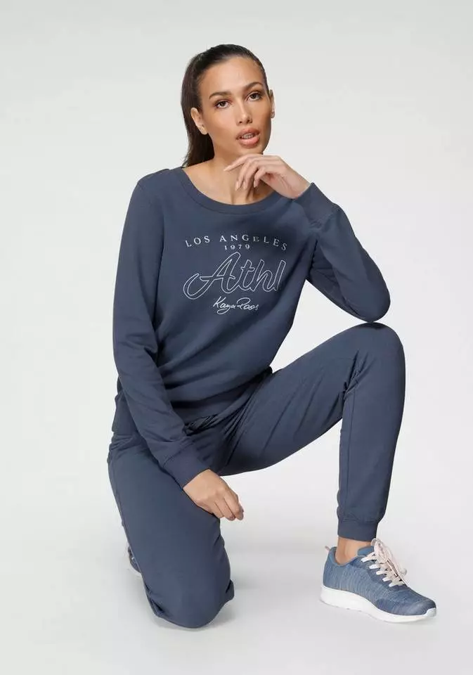 KangaROOS Sweatshirt mit Wording-Front-Print - NEUE KOLLEKTION Graublau, Schwarz 7 KangaROOS Sweatshirt mit Wording-Front-Print - NEUE KOLLEKTION Graublau, Schwarz – Bild 7
