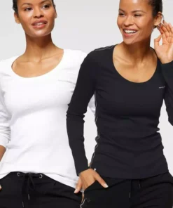 KangaROOS Langarmshirt (Packung, 2-tlg., 2er-Pack) im Doppelpack in toller Basic-Form Marine | grau-meliert, Blau-himbeere, Schwarz-weiß 28 KangaROOS Langarmshirt (Packung, 2-tlg., 2er-Pack) im Doppelpack in toller Basic-Form Marine | grau-meliert, Blau-himbeere, Schwarz-weiß -KangaROOS Verkaufsladen bf60b261 5425 5619 8766 e7fa9f0243ff