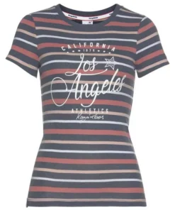 KangaROOS T-Shirt in schönem Streifenmix mit Frontdruck -KangaROOS Verkaufsladen bfb1aaa5 0763 5b7d 864a 4637d7895831