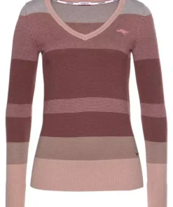 KangaROOS V-Ausschnitt-Pullover im Multicolor-Streifenmuster -KangaROOS Verkaufsladen c2488d1a 2372 54ef b5ed be08a0bda576