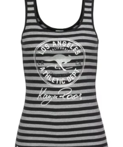 KangaROOS Tanktop mit großem Marken-Logo im Brustbereich Marine-wei&szlig;-gestreift, Himbeere-gestreift, Hellblau-wei&szlig;, Schwarz-hellgrau-meliert -KangaROOS Verkaufsladen c3a13744 a81e 5f19 81c8 f485f0e54852