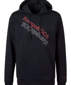 KangaROOS Kapuzensweatshirt mit Logo Print vorn Anthrazit-gelb, Schwarz-petrol, Navy-rot