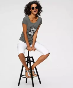 KangaROOS T-Shirt mit niedlichem Pandaprint vorne und hinten Anthrazit-meliert, Marine -KangaROOS Verkaufsladen c435c881 3d96 5229 910d 451810ae9d7c