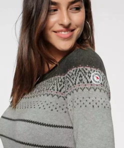 KangaROOS Strickkleid im Norweger-Look Bordeaux-weiß-anthrazit, Grau-rosa, Marine-grau-gelb, Schwarz-weiß-rot -KangaROOS Verkaufsladen c5967d2b bd7f 5a54 8f34 964effe9c039