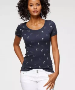 KangaROOS T-Shirt mit Anker, Schiffchen oder Reh-Print Hellgrau-meliert, Marine, Rost, Schwarz -KangaROOS Verkaufsladen c7ede328 5700 5ee1 81d9 17621793f273