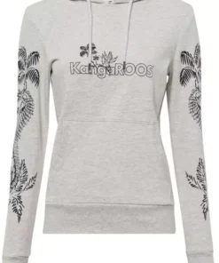 KangaROOS Hoodie mit tollem Floral-Print - NEUE KOLLEKTION Ecru-meliert, Graublau -KangaROOS Verkaufsladen cc093103 1dbe 54f6 87f5 7ef1de30f662