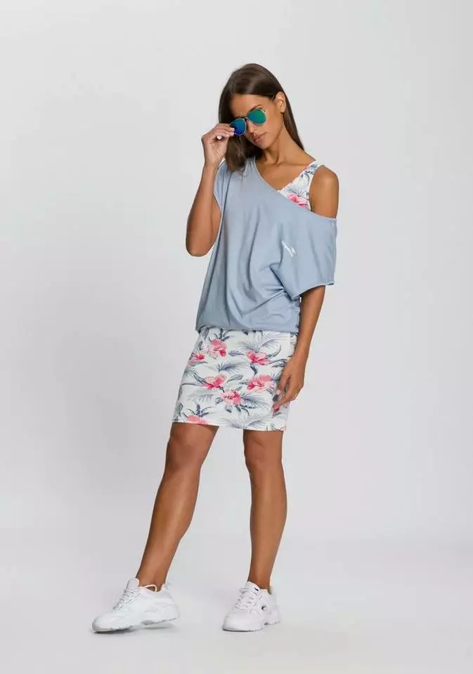 KangaROOS Shirtkleid (2-tlg) mit Rundhalshirt Dusty-blue, Apricot | marine-türkis-geblümt, Anthrazit-meliert 10 KangaROOS Shirtkleid (2-tlg) mit Rundhalshirt Dusty-blue, Apricot | marine-türkis-geblümt, Anthrazit-meliert – Bild 10