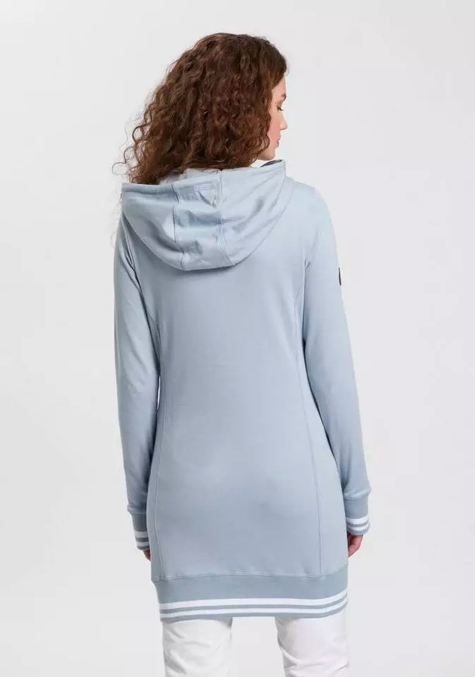 KangaROOS Longsweatshirt mit Kapuze und versteckten Eingrifftaschen - NEUE KOLLEKTION Graublau-meliert, Schwarz 2 KangaROOS Longsweatshirt mit Kapuze und versteckten Eingrifftaschen - NEUE KOLLEKTION Graublau-meliert, Schwarz – Bild 2