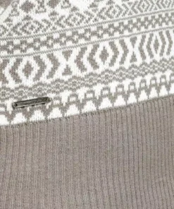 KangaROOS Jacquardpullover im Norweger-Muster mit kleinen Kängurus Offwhite-taupe-gemustert, Marine-hellblau -KangaROOS Verkaufsladen cda81fa0 fce6 5d13 8d6c 8784b85f875c