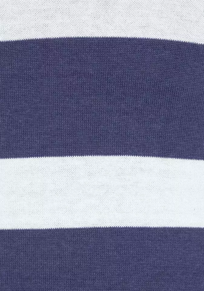 KangaROOS Kapuzenstrickjacke in trendigem Streifendesign Schwarz-weiß, Marine-reinweiß 7 KangaROOS Kapuzenstrickjacke in trendigem Streifendesign Schwarz-weiß, Marine-reinweiß – Bild 7