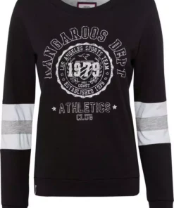 KangaROOS Sweatshirt mit sportlichen Kontrasteinsätzen am Ärmel Schwarz, Marine-bedruckt, Gr&uuml;n -KangaROOS Verkaufsladen cf85cc9f b42c 5477 9e1a 966f6e225eda