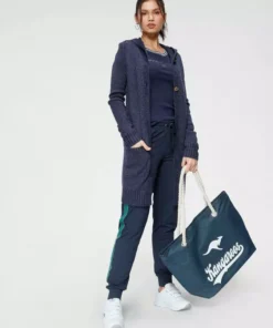 KangaROOS Kapuzenstrickjacke mit aufgesetzten Taschen und breiten Rippbündchen Marine-meliert, Rosa-meliert, Schwarz, Beige-meliert -KangaROOS Verkaufsladen d07df691 709c 541b a3f9 16019879c63a