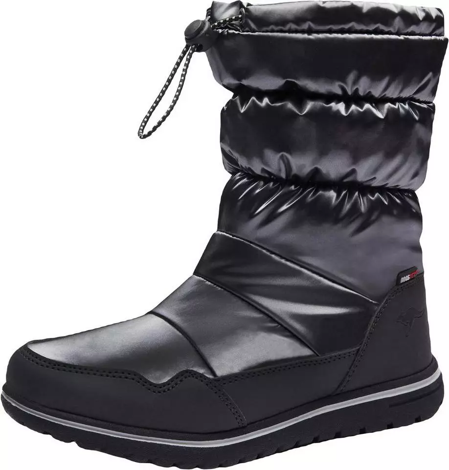 KangaROOS »K-Wowi Coll ROOSTEX« Winterstiefel Schwarz, Silberfarben 2 KangaROOS »K-Wowi Coll ROOSTEX« Winterstiefel Schwarz, Silberfarben – Bild 2