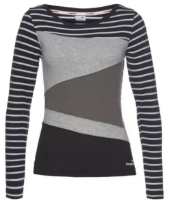 KangaROOS Langarmshirt in tollem Color-Blocking-Design Schwarz-grau, Marine-wei&szlig;-lachs -KangaROOS Verkaufsladen d1803883 0d7b 5da8 af49 9033537ed4c8