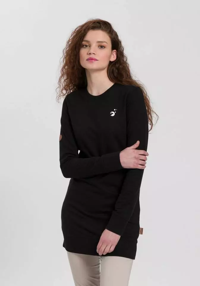 KangaROOS Longsweatshirt mit silver-foil-logo-print auf der Brust - NEUE KOLLEKTION Schwarz, Blau-meliert, Mauve-meliert 9 KangaROOS Longsweatshirt mit silver-foil-logo-print auf der Brust - NEUE KOLLEKTION Schwarz, Blau-meliert, Mauve-meliert – Bild 9