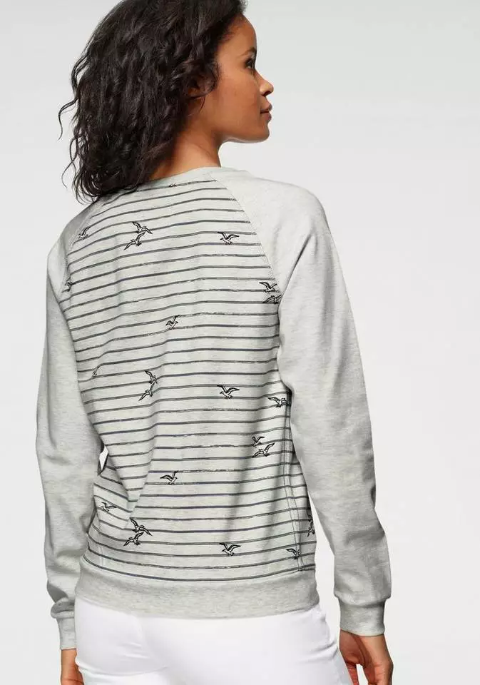 KangaROOS Sweatshirt mit modischem Möven-Streifen-Mix - NEUE KOLLEKTION 2 KangaROOS Sweatshirt mit modischem Möven-Streifen-Mix - NEUE KOLLEKTION – Bild 2