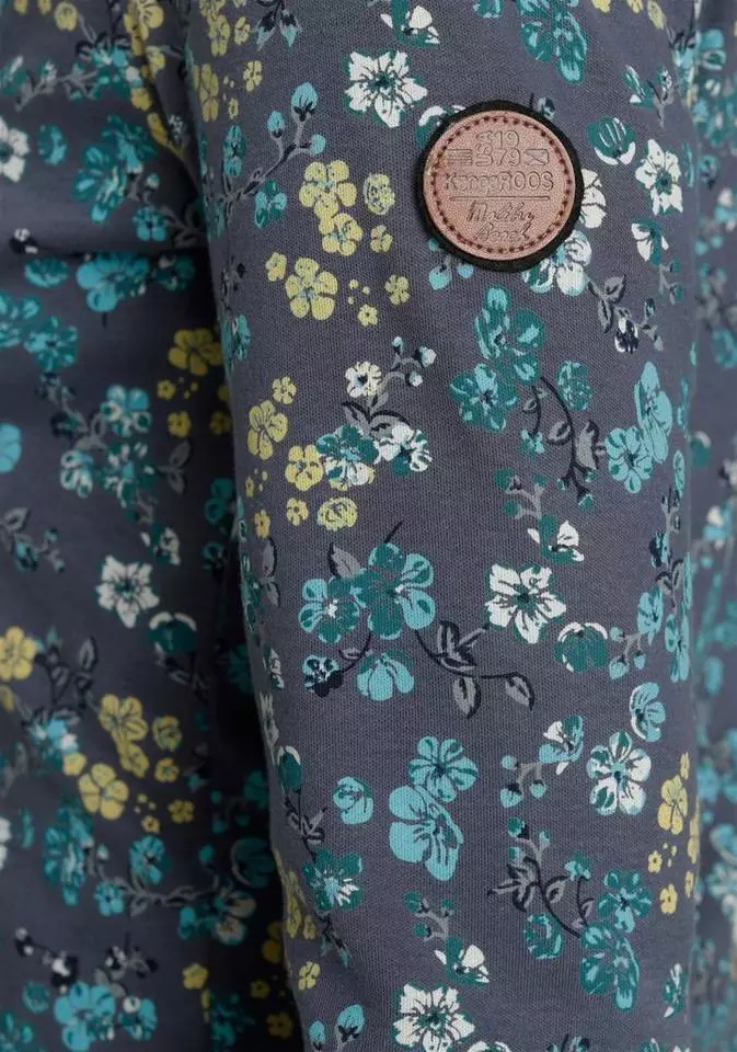 KangaROOS Kapuzensweatjacke mit floralem Allover-Druck - NEUE KOLLEKTION Schwarz, Marine 6 KangaROOS Kapuzensweatjacke mit floralem Allover-Druck - NEUE KOLLEKTION Schwarz, Marine – Bild 6