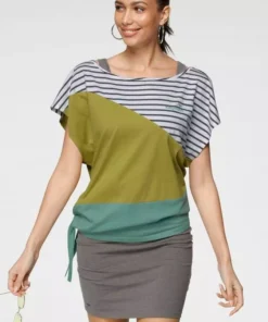 KangaROOS 2-in-1-Kleid (2-tlg) in sommerlicher zweiteiliger Kombination Kleid und Shirt Grau-weiß-gestreift | schwarz, Marine-koralle-gestreift | marine, Royalblau-rot-weiß | hellgrau-meliert, Blau-rosa -KangaROOS Verkaufsladen d2c7acf9 f0ea 549e 97e4 bf8ce7f46023