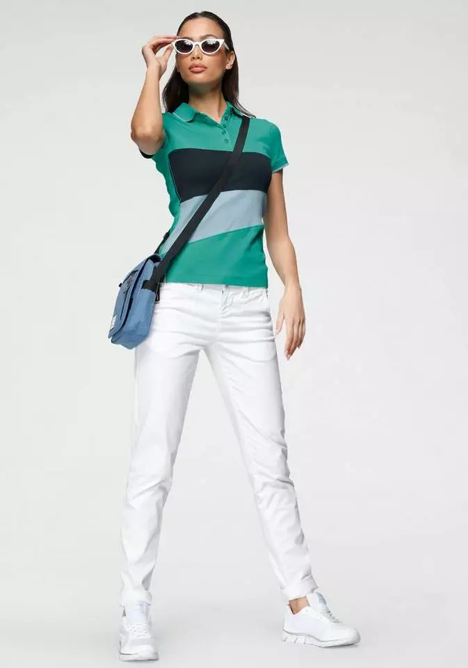 KangaROOS Poloshirt mit Colorblocking Hummer-blau, Grün-marine, Marine-grün-weiß, Weiß-rot-marine 5 KangaROOS Poloshirt mit Colorblocking Hummer-blau, Grün-marine, Marine-grün-weiß, Weiß-rot-marine – Bild 5