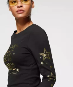 KangaROOS Langarmshirt mit goldschimmernem Sternen-Druck - NEUE KOLLEKTION -KangaROOS Verkaufsladen d62cecd3 065c 5018 a8fc 1b4d264278f9