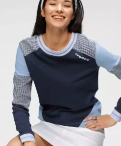 KangaROOS Sweatshirt im Colorblocking-Design mit Pünktchen Rosa-weiß-hellgrau-bedruckt, Schwarz-hellgrau-meliert, Himbeere-meliert, Marine-hellblau -KangaROOS Verkaufsladen d738f0ae 328a 549c ba76 22217f9f9fe8