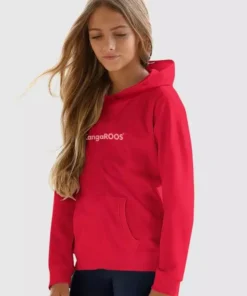 KangaROOS Kapuzensweatshirt mit Flockdruck