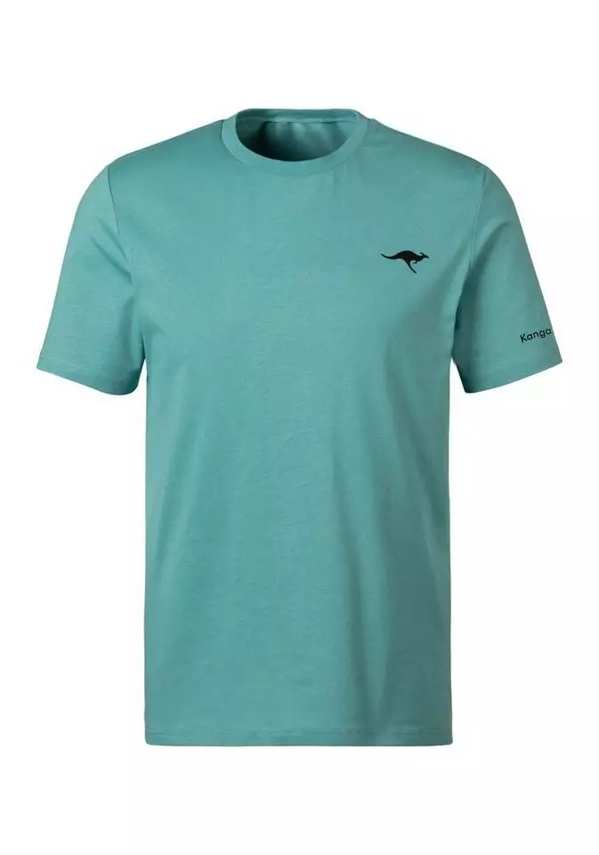 KangaROOS Kurzarmshirt »Homewear« (2er-Pack) mit KangaROOS Print auf der Brust Grau-meliert | anthrazit, Petrol | schwarz 6 KangaROOS Kurzarmshirt »Homewear« (2er-Pack) mit KangaROOS Print auf der Brust Grau-meliert | anthrazit, Petrol | schwarz – Bild 6